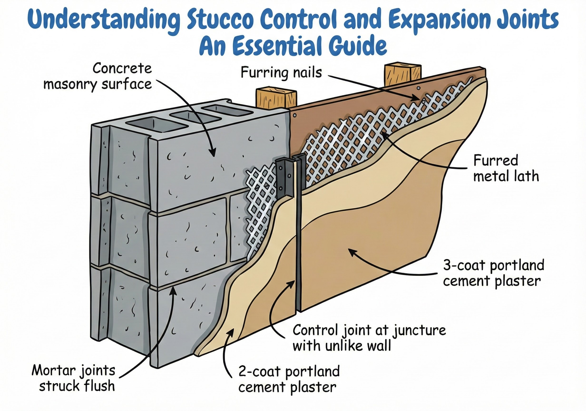 Stucco Movement Joints for Additions, Floor Lines & Material