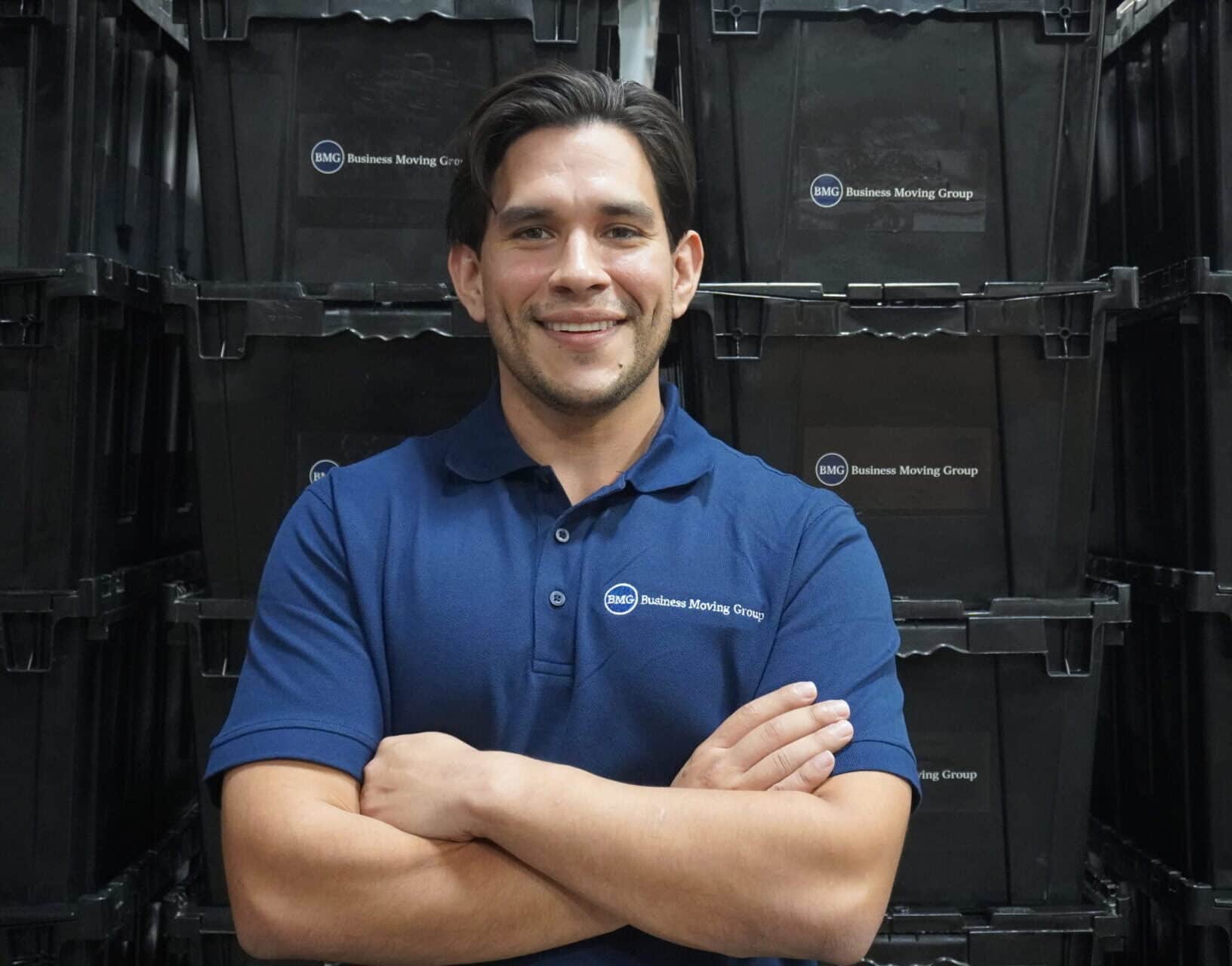 Business Moving Group project manager on site