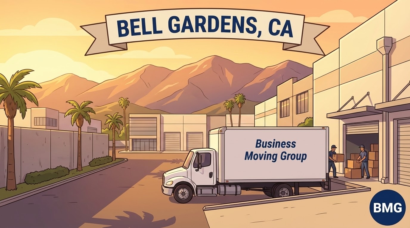 Business moving services in Bell Gardens, CA