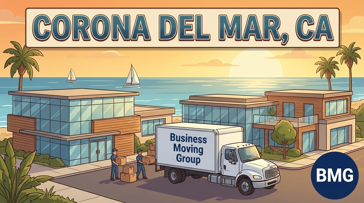 Business moving services in Corona Del Mar, CA