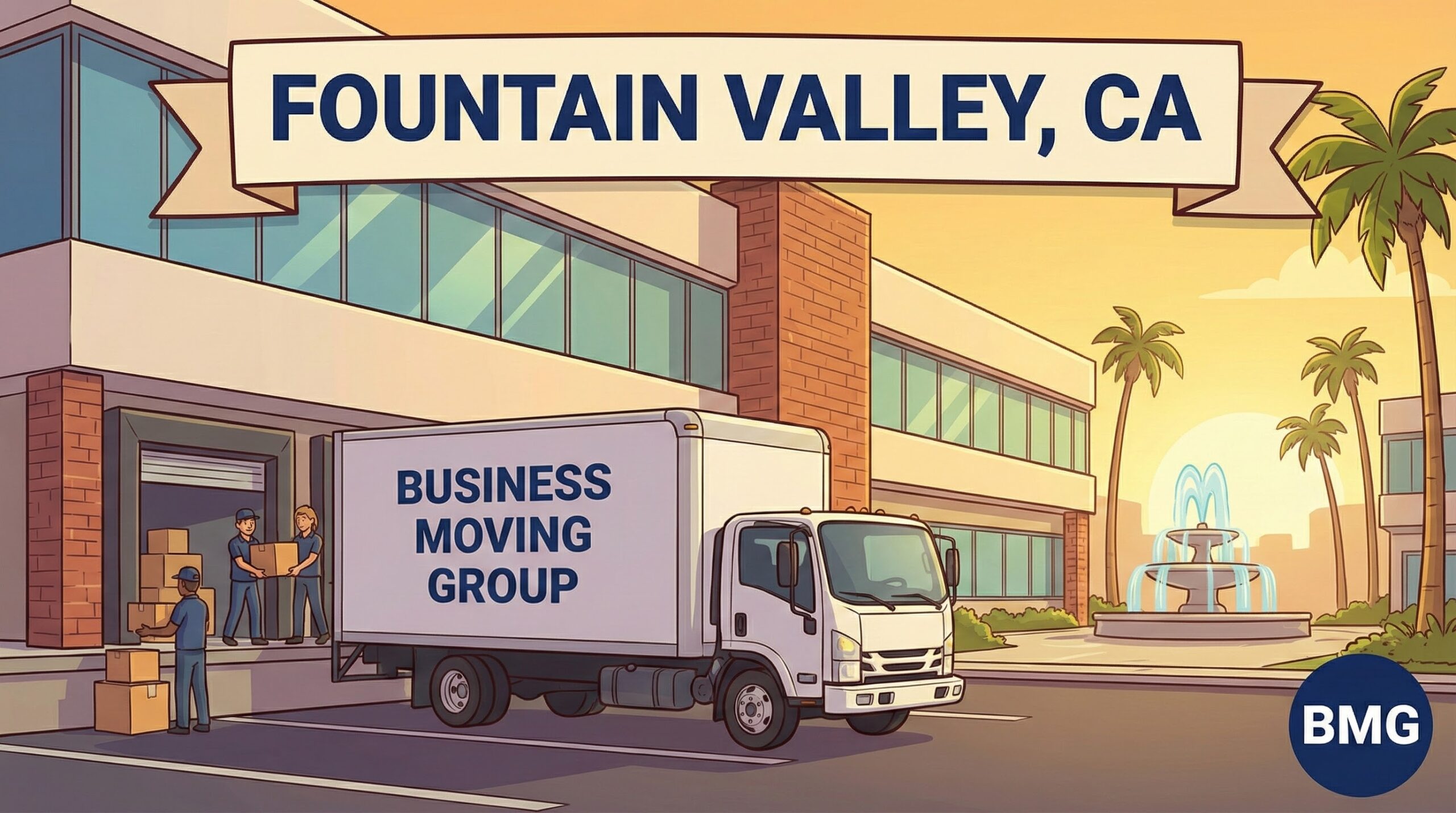 Business moving services in Fountain Valley, CA