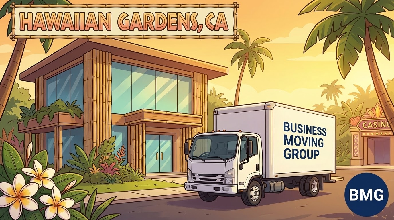 Business moving services in Hawaiian Gardens, CA