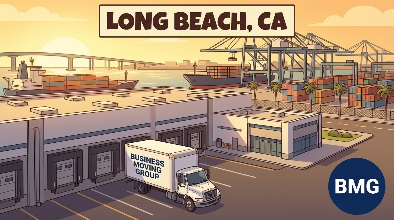 Business moving services in Long Beach, CA